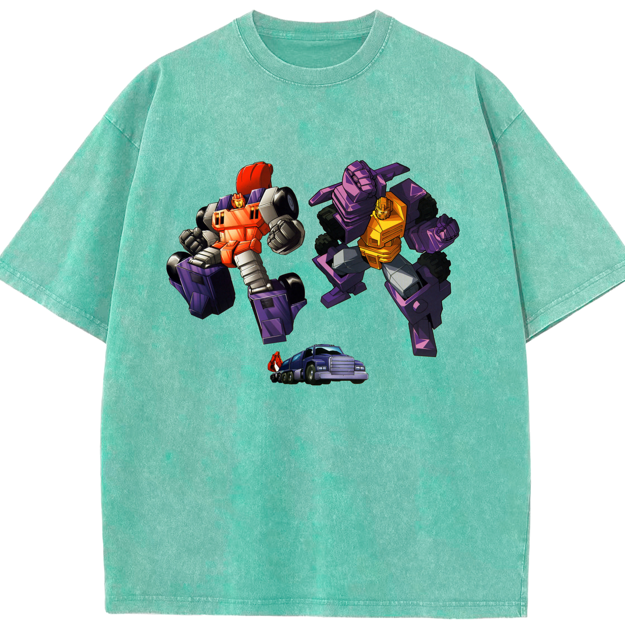 （画像用）  綿100% ヴィンテージ風 半袖Tシャツ（フロントプリント）